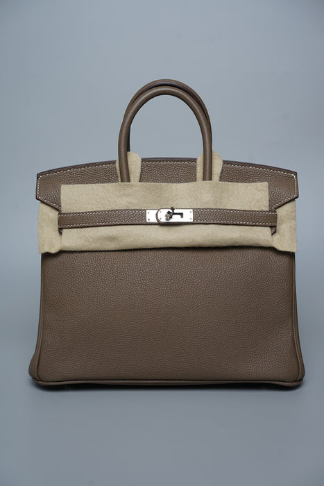 Hermes Birkin 25 in Etoupe Togo Phw