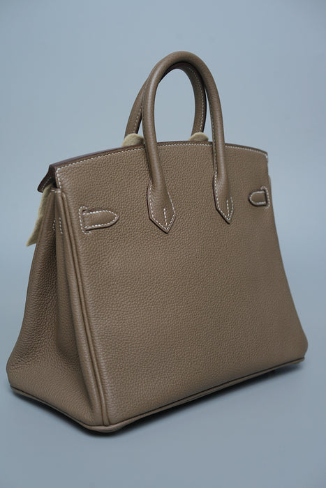 Hermes Birkin 25 in Etoupe Togo Phw