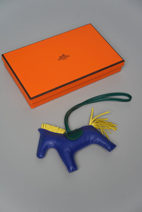 Hermes Rodeo Charm PM in Electrique / Malachite / Lime (Brand New)