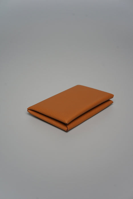 Hermes Calvi in Gold Epsom Phw (Brand New)