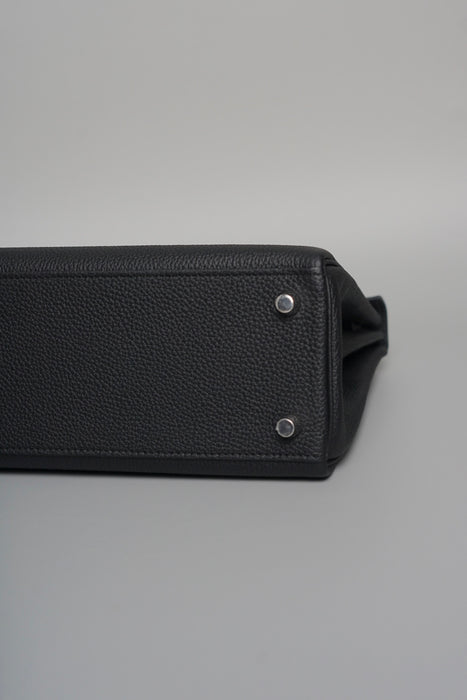 Hermes Kelly 25 in Black Togo Phw (Brand New)