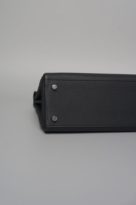 Hermes Kelly 25 in Black Togo Phw (Brand New)