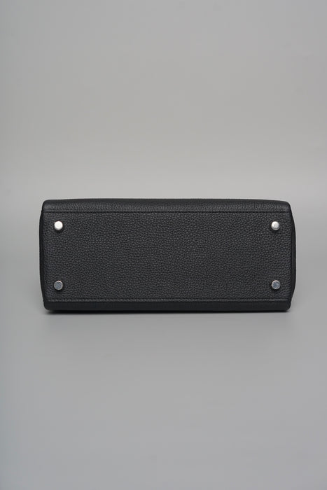Hermes Kelly 25 in Black Togo Phw (Brand New)