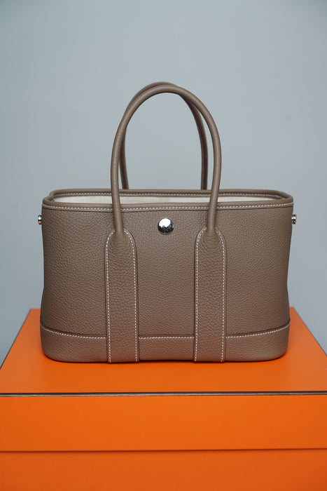 Hermes Mini Garden Party 23 in Etoupe Phw (Brand New)