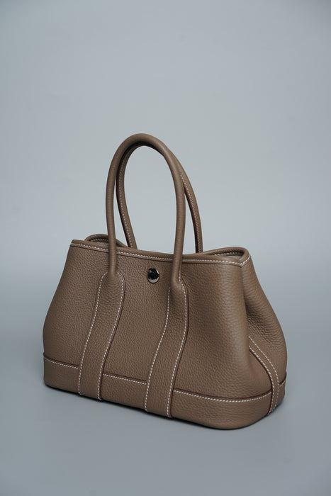 Hermes Mini Garden Party 23 in Etoupe Phw (Brand New)