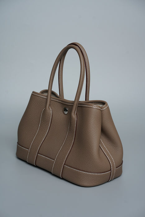 Hermes Mini Garden Party 23 in Etoupe Phw (Brand New)