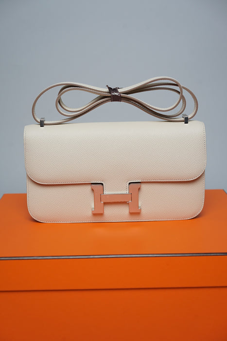 Hermes Constance Elan in Craie Epsom Phw (Brand New)