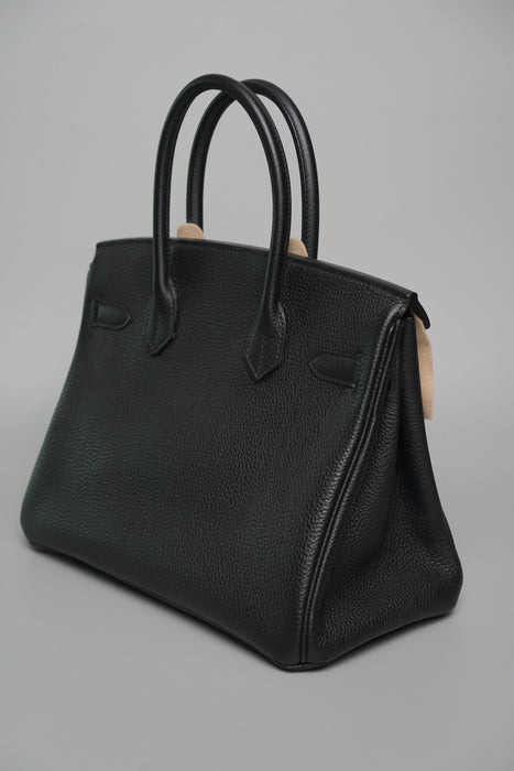 Hermes Birkin 30 in Noir Togo Ghw
