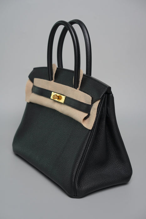 Hermes Birkin 30 in Noir Togo Ghw
