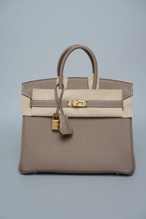 Hermes Birkin 25 in Etoupe Togo Ghw (Brand New)
