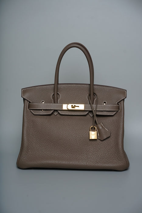 Hermes Birkin 30 in Etoupe Togo Ghw