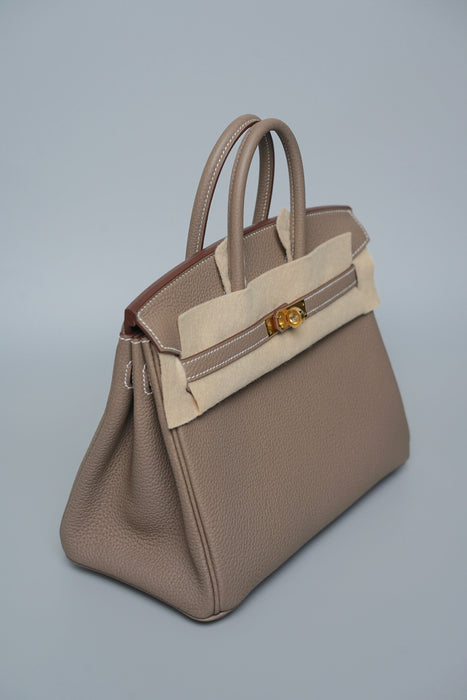 Hermes Birkin 25 in Etoupe Togo Ghw (Brand New)