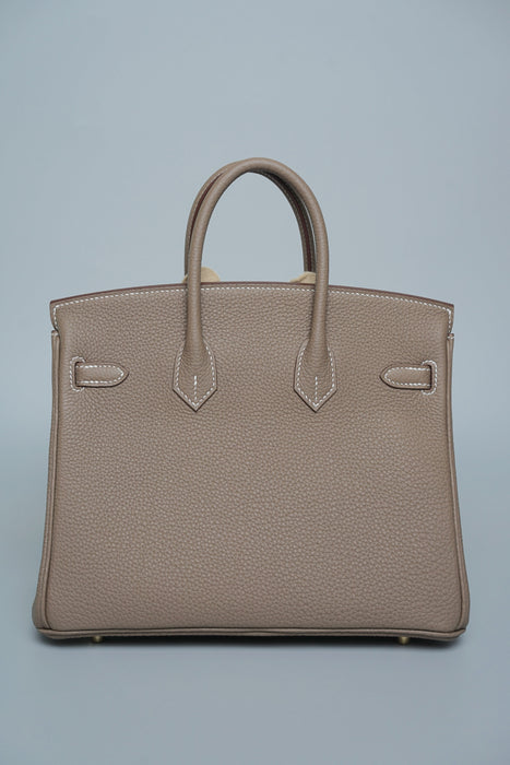 Hermes Birkin 25 in Etoupe Togo Ghw (Brand New)