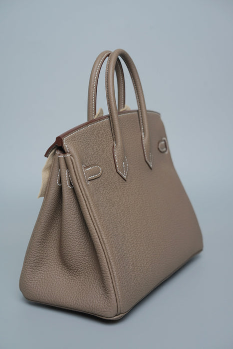 Hermes Birkin 25 in Etoupe Togo Ghw (Brand New)
