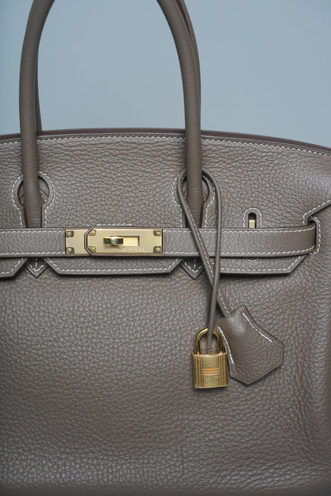 Hermes Birkin 30 in Etoupe Togo Ghw