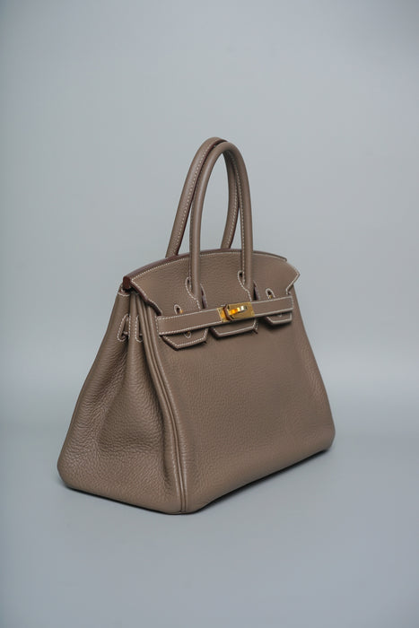 Hermes Birkin 30 in Etoupe Togo Ghw