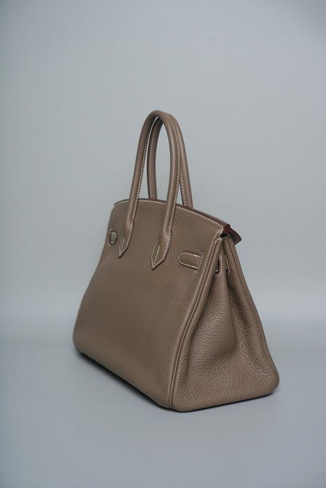 Hermes Birkin 30 in Etoupe Togo Ghw