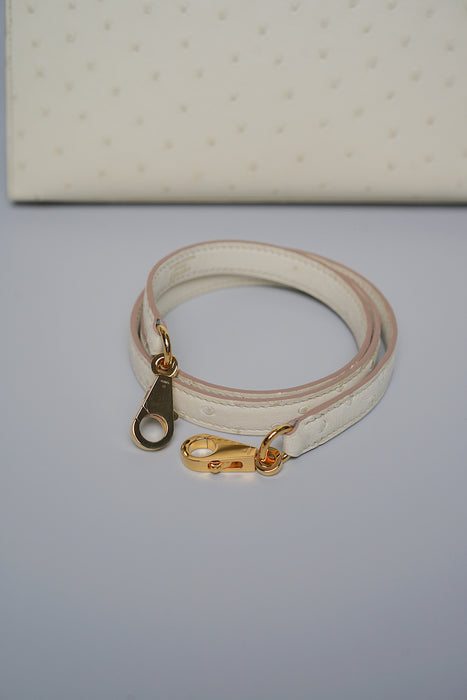 Hermes Kelly 25 in Beton Ostrich Ghw