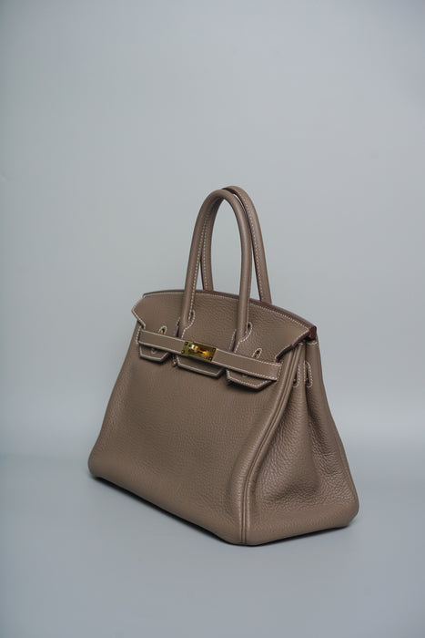 Hermes Birkin 30 in Etoupe Togo Ghw