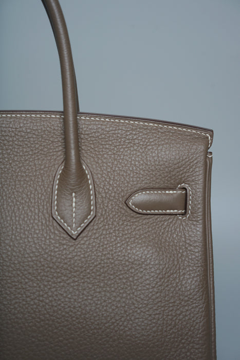 Hermes Birkin 30 in Etoupe Togo Ghw