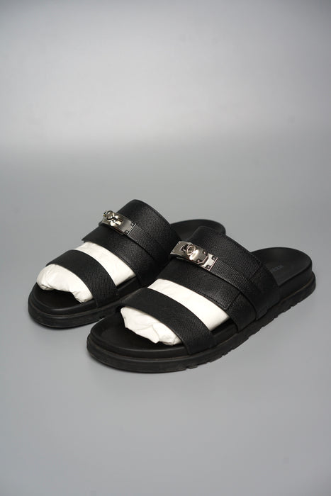 Hermes Jackson Sandals in Black Size 40