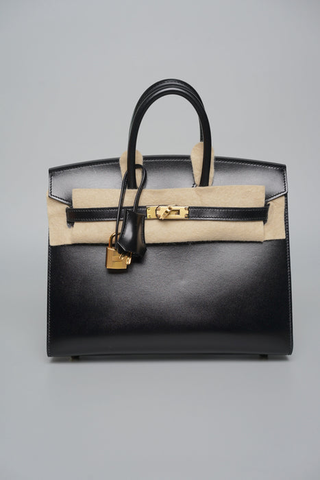 Hermes Birkin 25 Sellier in Noir Box Ghw