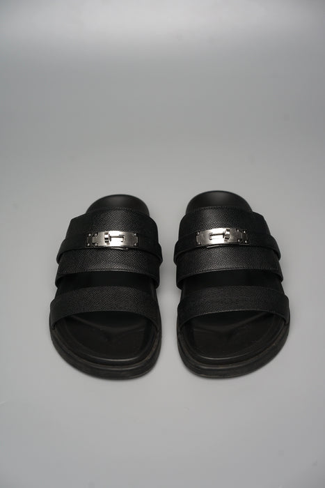 Hermes Jackson Sandals in Black Size 40