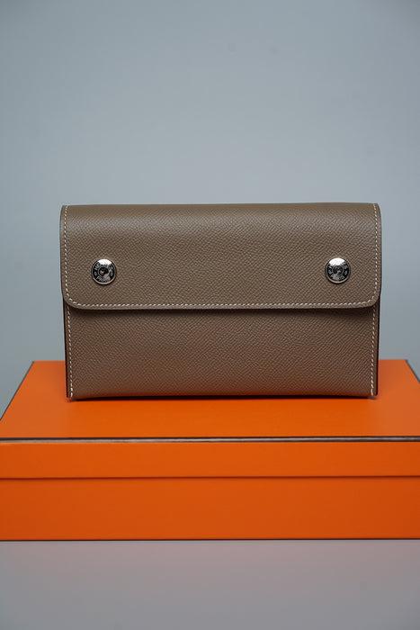 Hermes Snap Wallet in Etoupe Phw (Brand New)