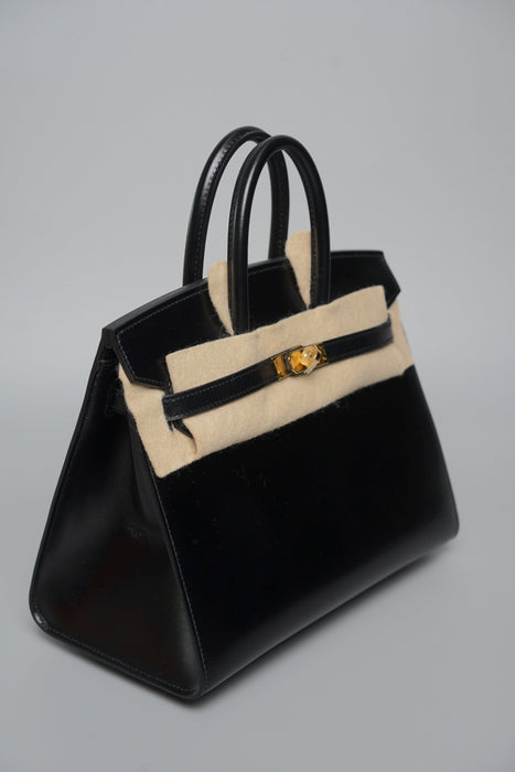 Hermes Birkin 25 Sellier in Noir Box Ghw