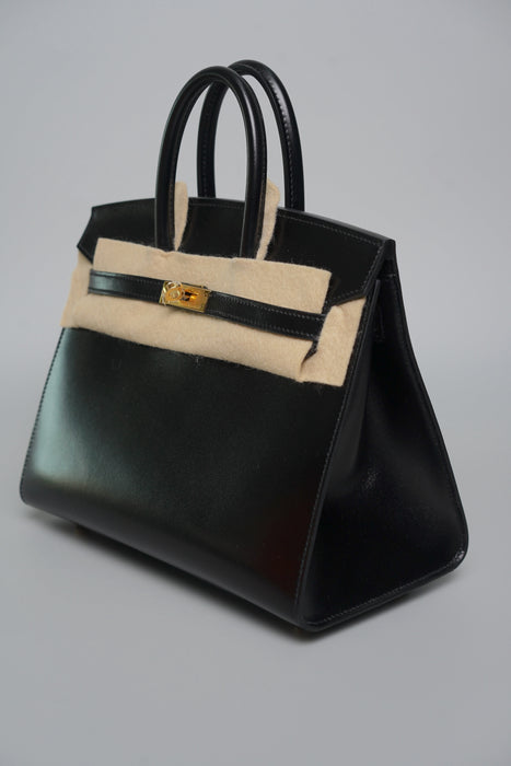 Hermes Birkin 25 Sellier in Noir Box Ghw