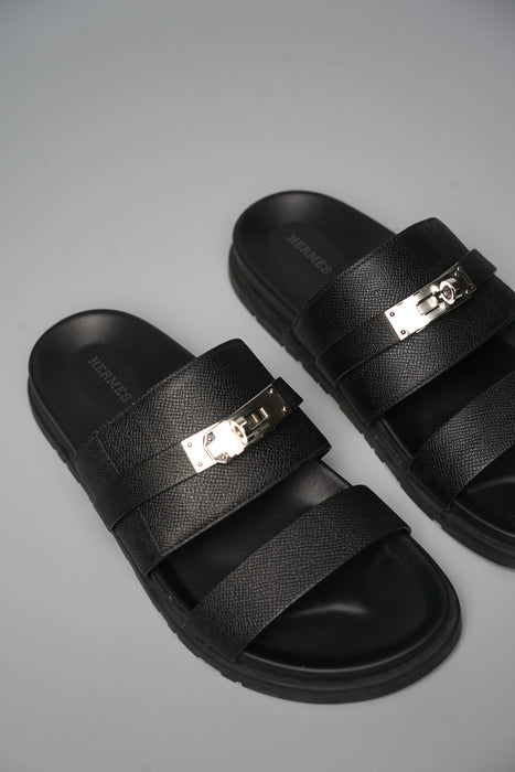 Hermes Jackson Sandals in Black Size 40