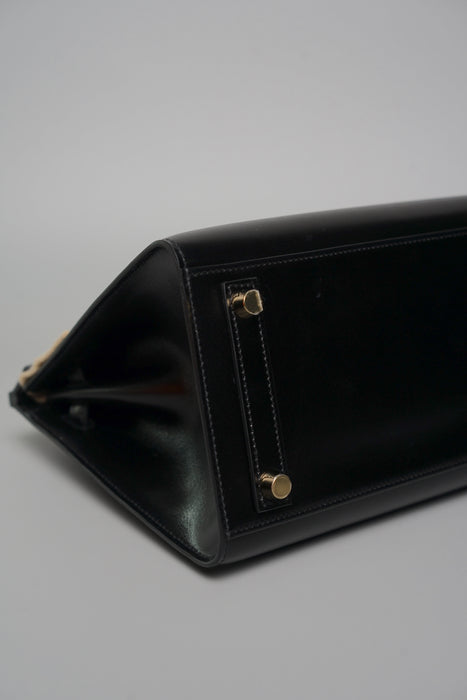 Hermes Birkin 25 Sellier in Noir Box Ghw