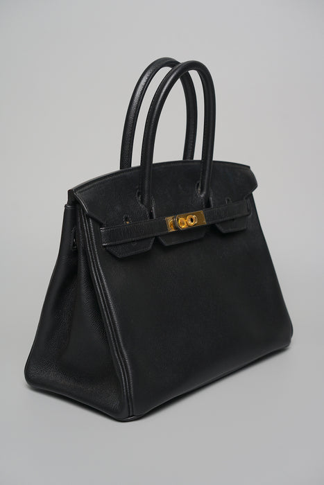 Hermes Birkin 30 in Black Epsom Ghw