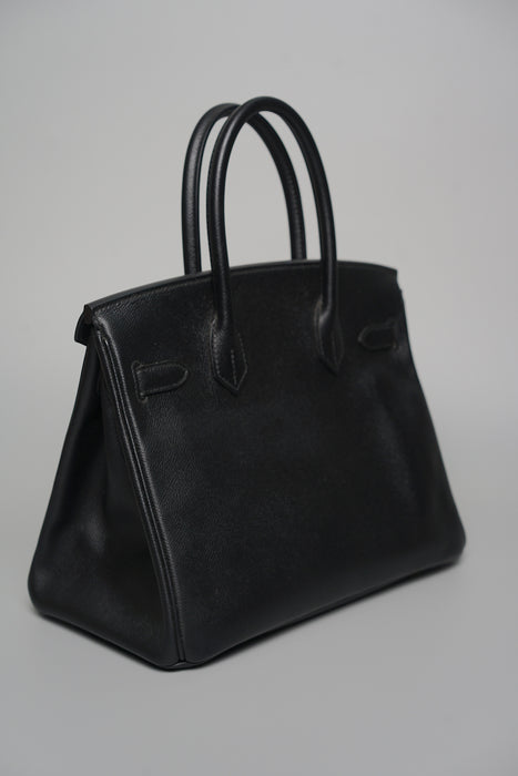 Hermes Birkin 30 in Black Epsom Ghw