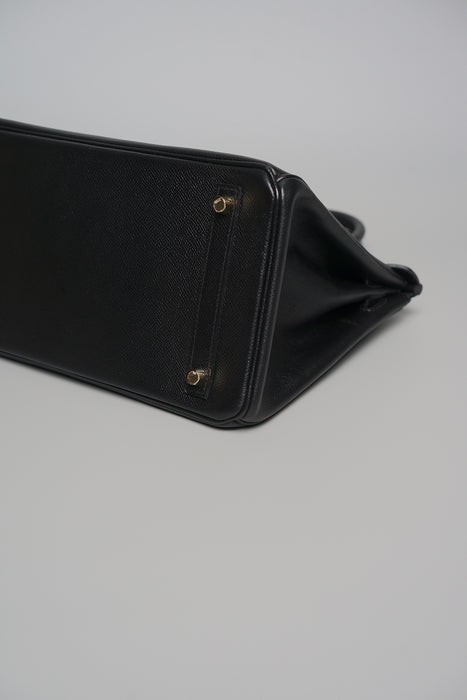 Hermes Birkin 30 in Black Epsom Ghw