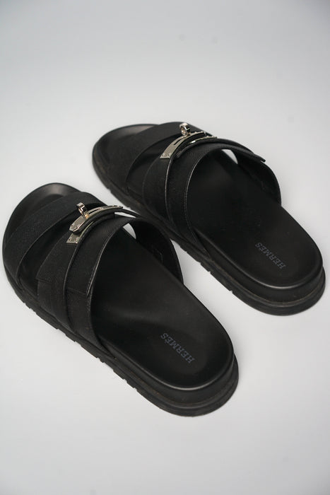 Hermes Jackson Sandals in Black Size 40