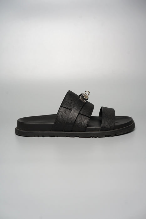 Hermes Jackson Sandals in Black Size 40