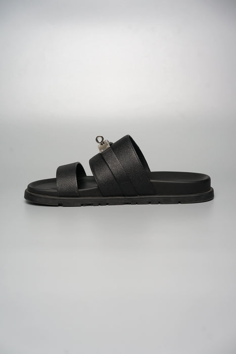 Hermes Jackson Sandals in Black Size 40