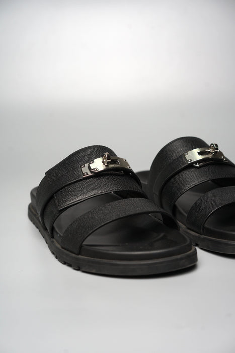 Hermes Jackson Sandals in Black Size 40