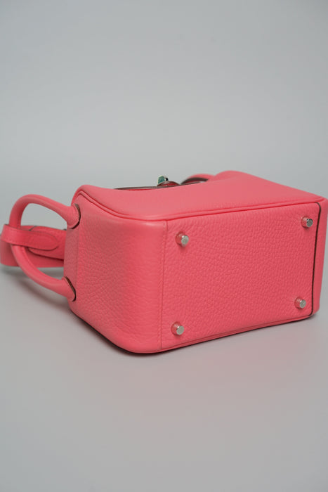 Hermes Mini Lindy II in Rose Azalee Phw