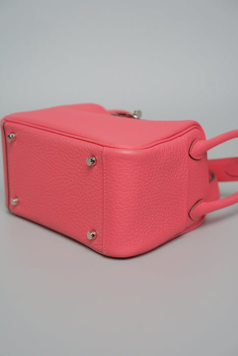 Hermes Mini Lindy II in Rose Azalee Phw