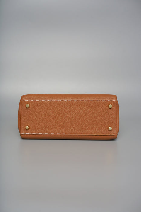 Hermes Kelly 25 in Gold Togo Ghw (Brand New)