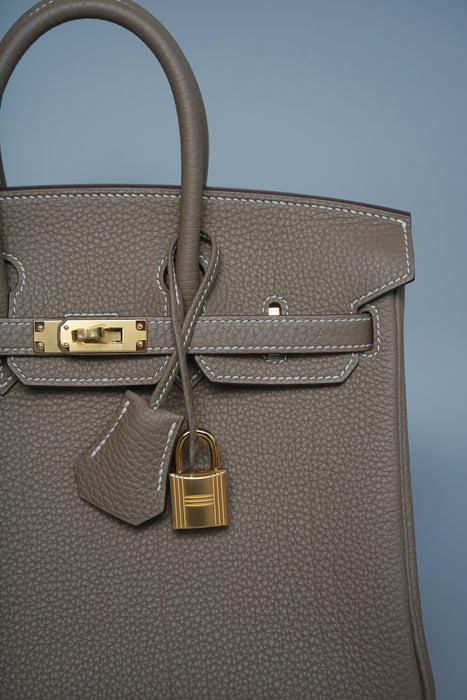 Hermes Birkin 25 in Etoupe Togo Ghw (Brand New)