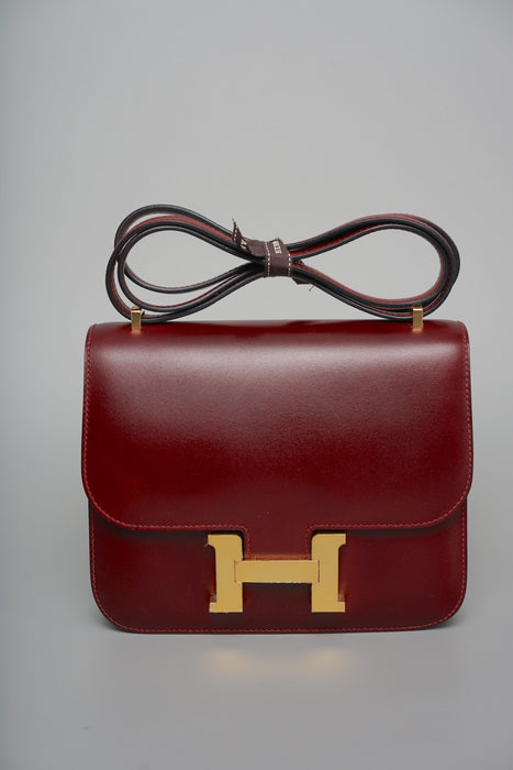 Hermes Constance 18 in Rouge H Box Ghw