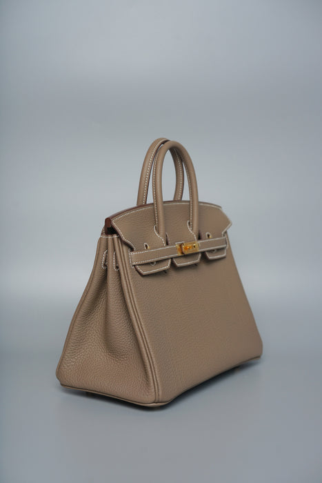 Hermes Birkin 25 in Etoupe Togo Ghw (Brand New)