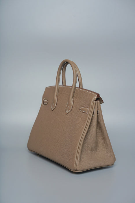 Hermes Birkin 25 in Etoupe Togo Ghw (Brand New)