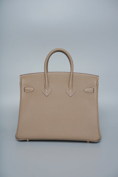 Hermes Birkin 25 in Etoupe Togo Ghw (Brand New)