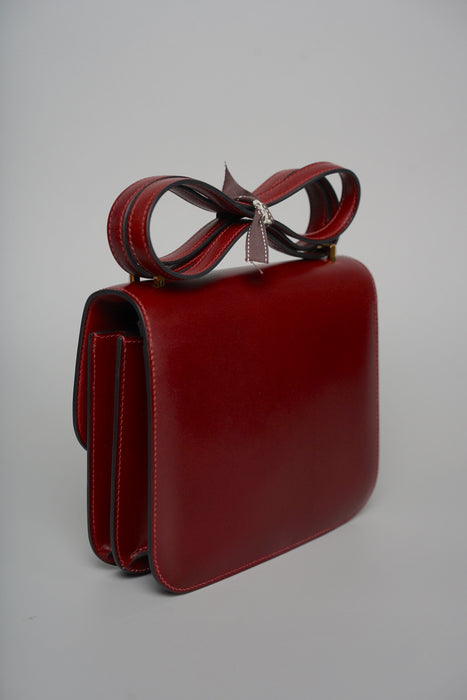 Hermes Constance 18 in Rouge H Box Ghw