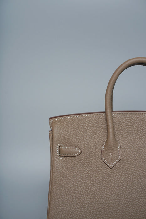 Hermes Birkin 25 in Etoupe Togo Ghw (Brand New)
