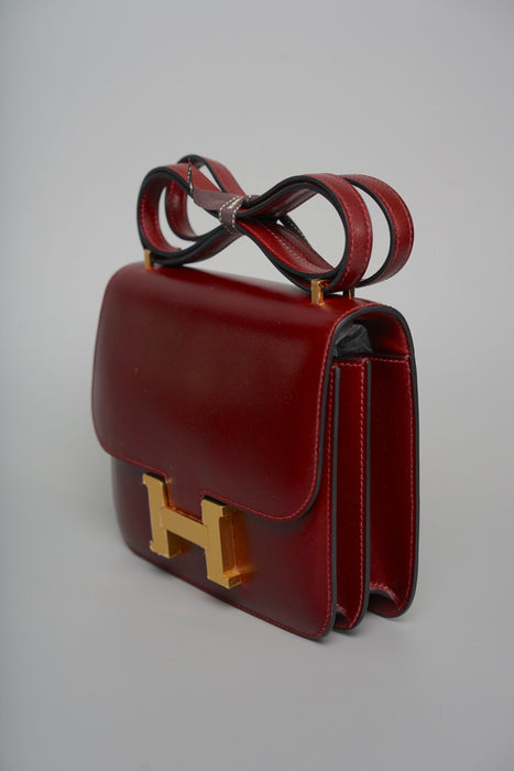 Hermes Constance 18 in Rouge H Box Ghw